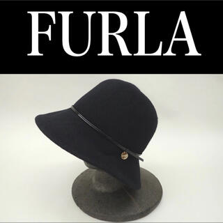 フルラ(Furla)の美品 FURLA フルラ 帽子 ムーンバット社製 ウール100Ｓ～Ｍ(ハット)