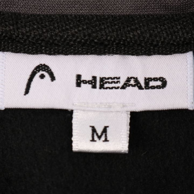 HEAD(ヘッド)のヘッド 長袖ジャージ ジップアップ ハイネック ポイントロゴ スポーツウェア メンズ Mサイズ ブラック HEAD メンズのトップス(ジャージ)の商品写真