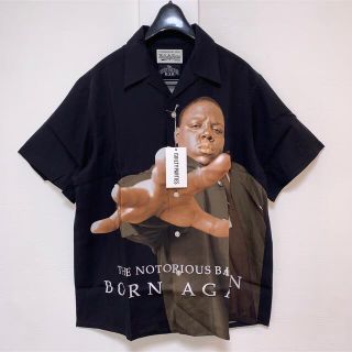 ワコマリア(WACKO MARIA)の【WACKOMARIA】(黒)NOTORIOUS SHIRT／新品タグ付／送料込(シャツ)