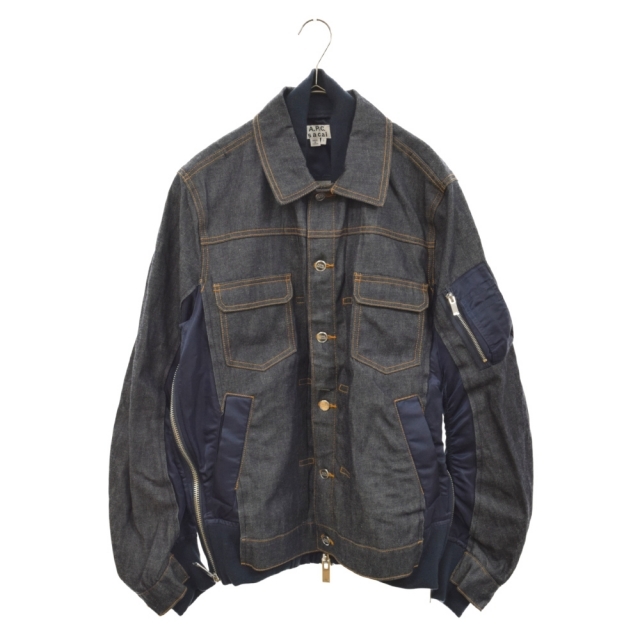 Sacai サカイ ×A.P.C BLOUSON EIMI デニム ドッキング ジャケット