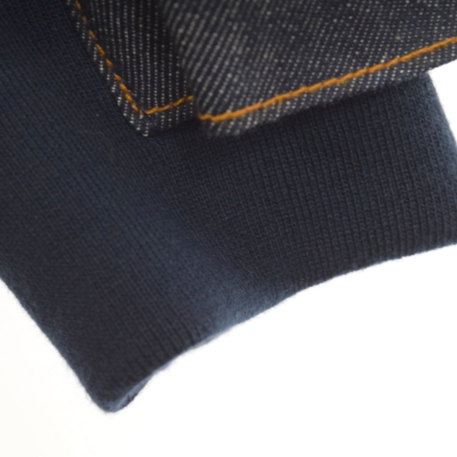 sacai(サカイ)のSacai サカイ ×A.P.C BLOUSON EIMI デニム ドッキング ジャケット ネイビー/インディゴ メンズのジャケット/アウター(Gジャン/デニムジャケット)の商品写真