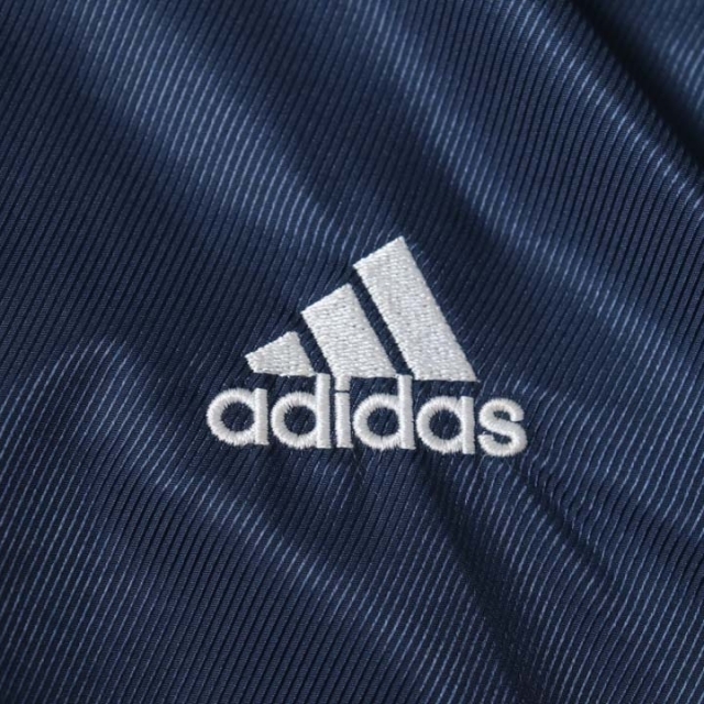 adidas アディダス ベンチコート ボア アウター メンズ L 防寒 青 赤