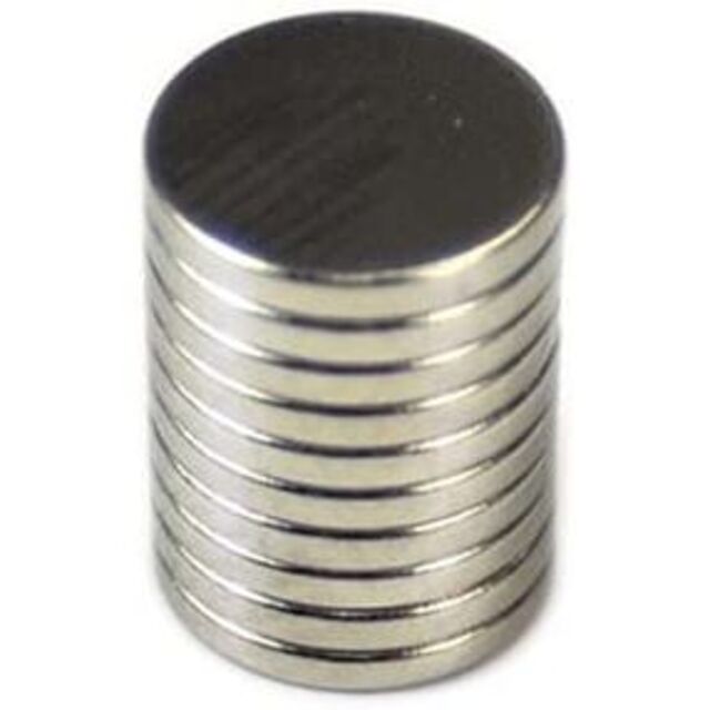 ネオジウム磁石　8mm×1mm 10個 ハンドメイドの素材/材料(各種パーツ)の商品写真