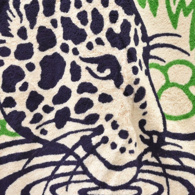 HERMES エルメス LEOPARDS レオパード コットンパイル ビーチタオル