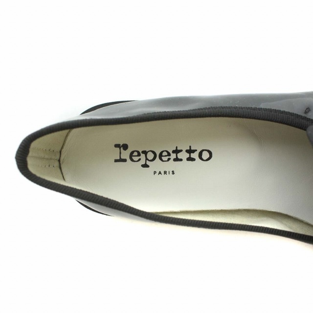 repetto(レペット)のレペット ローファー スリッポン パテントレザー 39 24.7cm 黒 レディースの靴/シューズ(ローファー/革靴)の商品写真