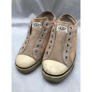 アグ(UGG)のUGGアグ　ムートンレザースニーカー　24.5cm(スニーカー)