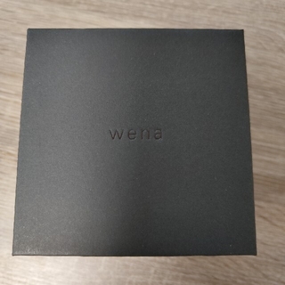 ソニー(SONY)のwena3 レザー　ブラック(腕時計(デジタル))