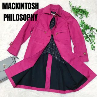 マッキントッシュフィロソフィー(MACKINTOSH PHILOSOPHY)のマッキントッシュフィロソフィー ステンカラーコート ローズピンク 日本製(ロングコート)