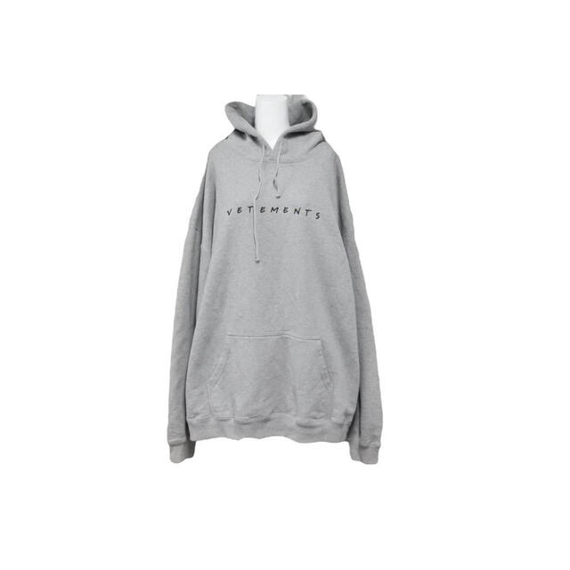 新品 VETEMENTS ロゴパーカーL