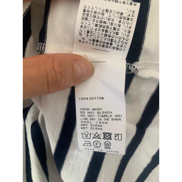 完売品 スピックアンドスパン ノーブル ボーダーボックスロングTシャツ