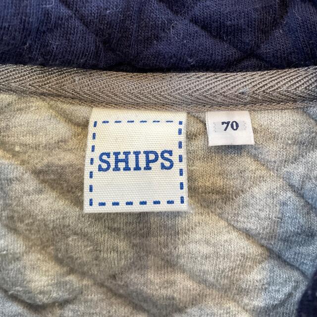SHIPS KIDS(シップスキッズ)のシップス　キルトセーラーロンパース　70 キッズ/ベビー/マタニティのベビー服(~85cm)(カバーオール)の商品写真