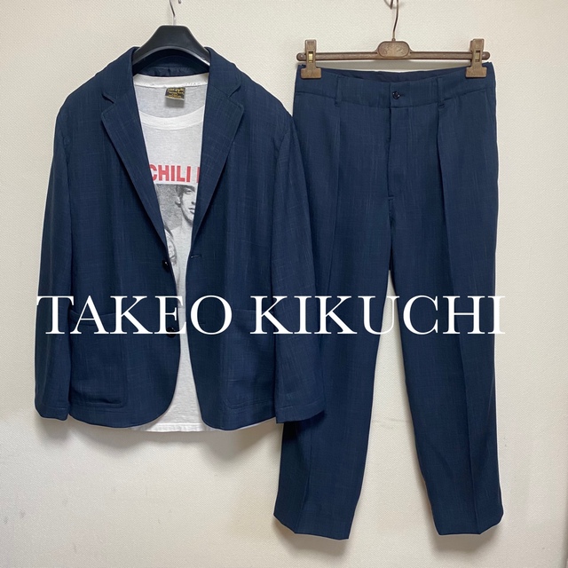 TAKEO KIKUCHI(タケオキクチ)のTHE SHOP TKワイドシルエット　オーバーサイズでゆるっと着て頂きたい1着 メンズのスーツ(セットアップ)の商品写真