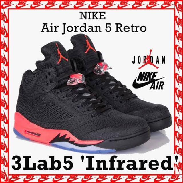 NIKE Air Jordan 5 Retro 3Lab5 'Infrared'