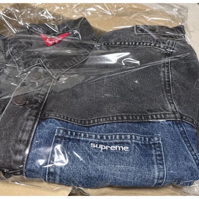 新品 Supreme 2-Tone Paneled Denim Jacket | www.innoveering.net