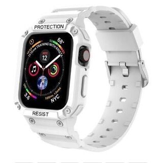 Apple Watch　耐衝撃一体型ベルト TPU素材 ホワイト