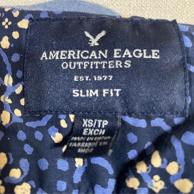 American Eagle(アメリカンイーグル)のアメリカンイーグル　柄シャツ　XSサイズ メンズのトップス(シャツ)の商品写真