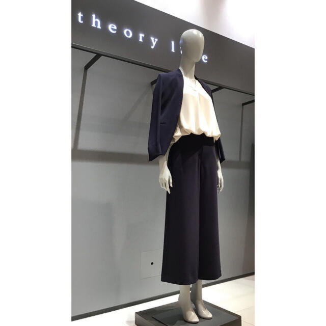 theory luxe 20SS Lead ワイドクロップドパンツ　黒　36