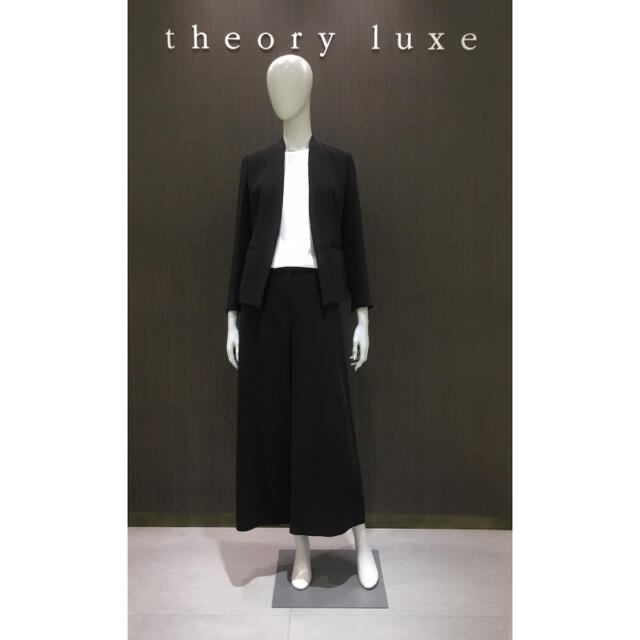 theory luxe 20SS Lead ワイドクロップドパンツ　黒　36