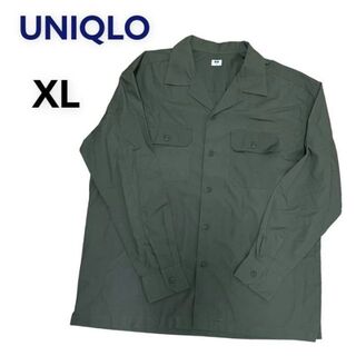 ユニクロ(UNIQLO)のユニクロUNIQLO メンズ　ポケットシャツ　カーキ(シャツ)