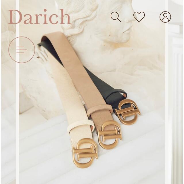 めろ@Rady❤︎様専用⚠︎ Darich Dモチーフレザーベルト（BLACK） レディースのファッション小物(ベルト)の商品写真