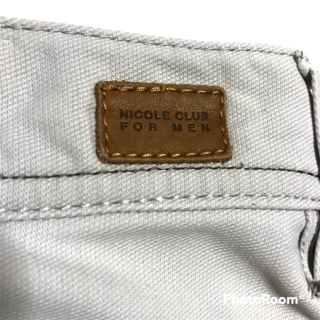 NICOLE CLUB FOR MEN(ニコルクラブフォーメン)のニコルクラブフォーメン ホワイトデニム ジーンズ メンズのパンツ(デニム/ジーンズ)の商品写真