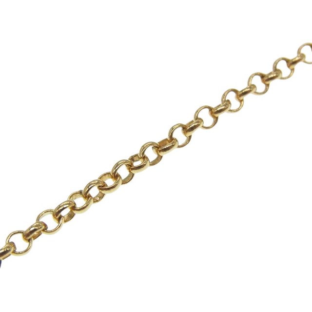 Chrome Hearts(クロムハーツ)のCHROME HEARTS クロムハーツ（原本有） ネックレス 22K NECKCHAIN R16 ネックチェーン ロールチェーン 16inch 16インチ  ゴールド系【中古】 メンズのアクセサリー(ネックレス)の商品写真