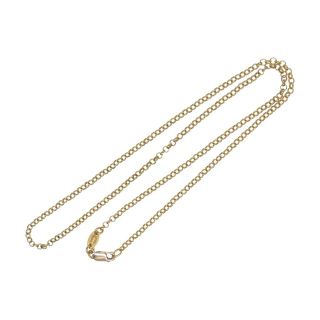 クロムハーツ(Chrome Hearts)のCHROME HEARTS クロムハーツ（原本有） ネックレス 22K NECKCHAIN R16 ネックチェーン ロールチェーン 16inch 16インチ  ゴールド系【中古】(ネックレス)