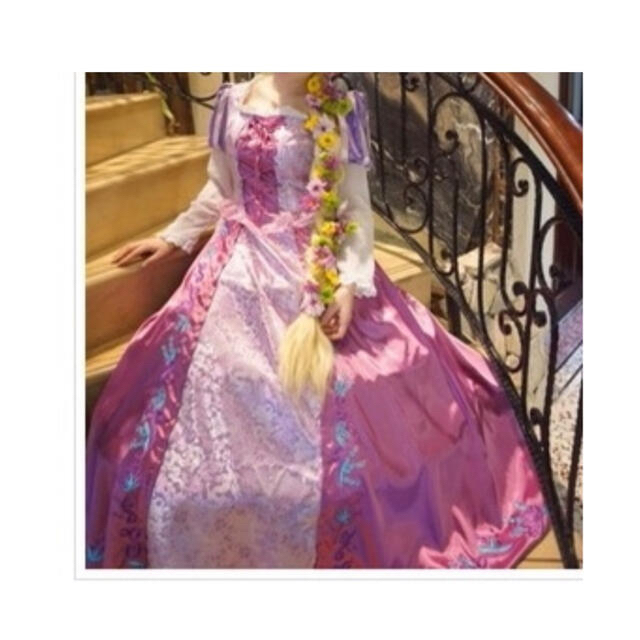 ラスト1点‼︎高級感たっぷり ラプンツェル 風 Mプリンセスドレス コスプレ衣装