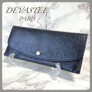 デバステ(DÉVASTÉE)の【希少】DÉVASTÉE PARIS デバステ 薄型　長財布 ブラック レザー(財布)