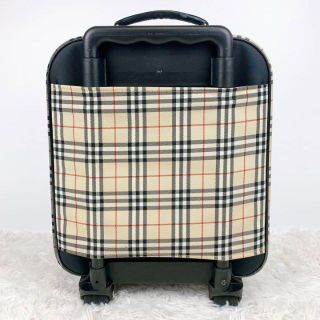 新品同様 バーバリー キャリーバッグ 26L ノバチェック ナイロン