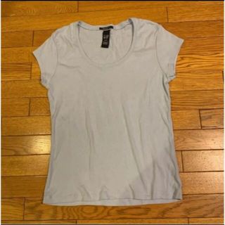 ギャップ(GAP)の【値下げ】GAP  Tシャツ 水色　M レディース(Tシャツ(半袖/袖なし))