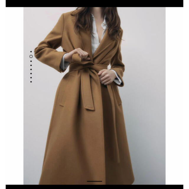てなグッズや ZARA ベルトウールブレンドコート ZARA - ロングコート