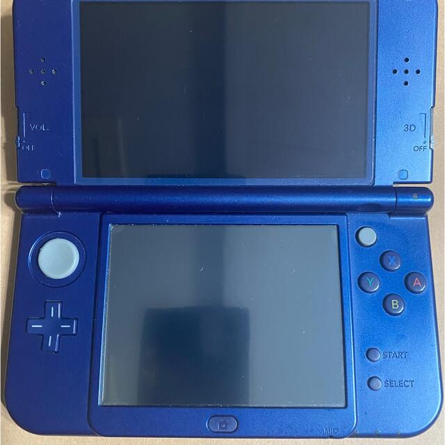 ニンテンドー3DS(ニンテンドー3DS)の使用済み Newニンテンドー3DS LL メタリックブルー  エンタメ/ホビーのゲームソフト/ゲーム機本体(携帯用ゲーム機本体)の商品写真