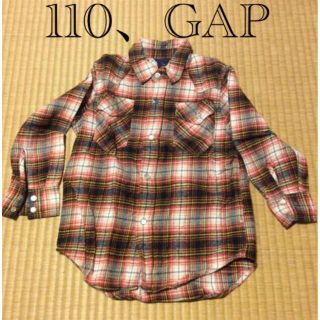 ギャップキッズ(GAP Kids)の110、男児　GAP 長袖　ネルシャツ(ブラウス)