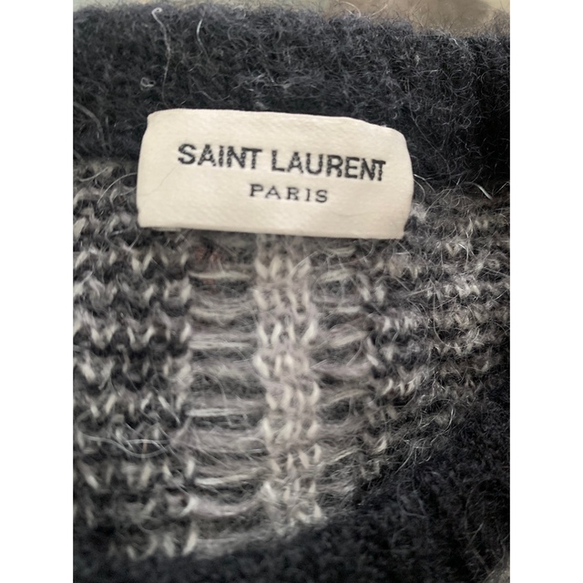 Saint Laurent(サンローラン)のサンローランパリ　チェックニット メンズのトップス(ニット/セーター)の商品写真