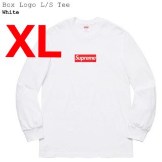 シュプリーム(Supreme)のSupreme Box Logo L/S tee White XL ボックスロゴ(Tシャツ/カットソー(七分/長袖))