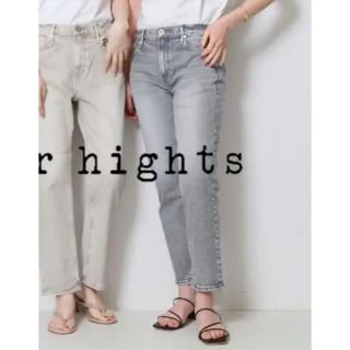 upper hights - upper hights THE NINETY′Sミッドライズテーパード
