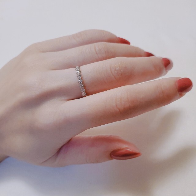 ミル打ちダイヤモンドエタニティリング レディースのアクセサリー(リング(指輪))の商品写真