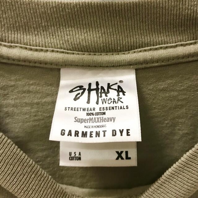 SHAKA WEAR ベージュ MAX HEAVYWEIGHT ロングTシャツ メンズのトップス(Tシャツ/カットソー(七分/長袖))の商品写真