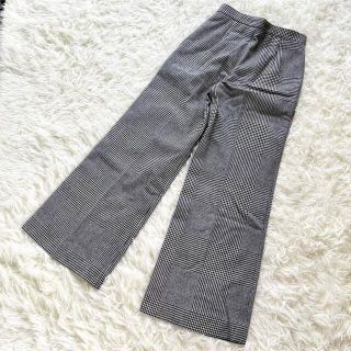 未使用 タグ付】マディソンブルー 定価6.8万 フレアワイドスラックス M