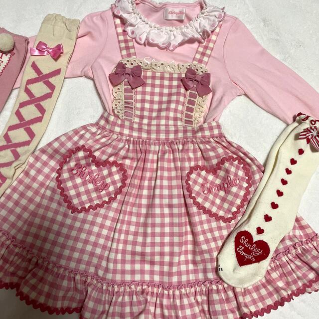 シャーリーテンプル☆ギンガムチェック ワンピース 110 ピンク シャーリーテンプル☆ギンガムチェック ワンピース 110 ピンク