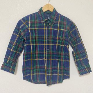 ギャップキッズ(GAP Kids)のカラフル　チェック柄長袖ボタンダウンシャツ(ブラウス)