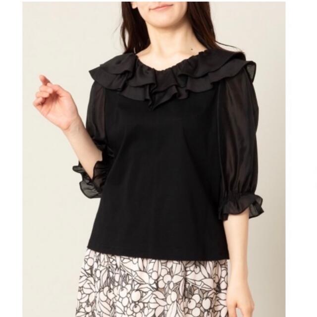 ローズティアラ 46 フリル 白 カットソー トップス 美品 | chicshabu.com
