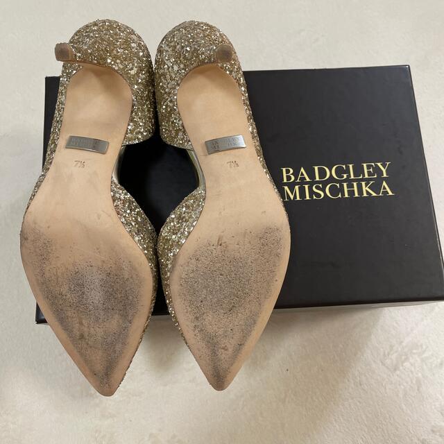 バッジェリーミシュカ　グリッターパンプス レディースの靴/シューズ(ハイヒール/パンプス)の商品写真