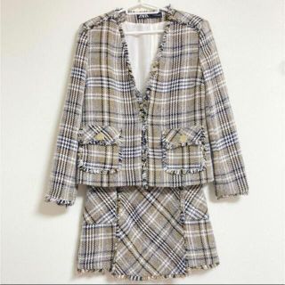 ザラ(ZARA)のZARA ザラ　ツイードセットアップ(セット/コーデ)