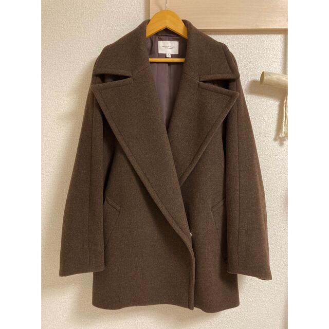 【極美品】B&Y UNITED ARROWS メルトンメランジミドル丈コート