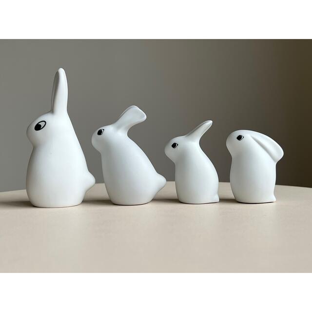 うさぎの家族 4羽セット フィギュア ウサギ ヘルヤ アラビア umbandung