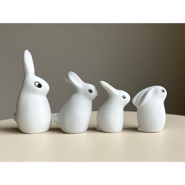 うさぎの家族 4羽セット フィギュア ウサギ ヘルヤ アラビア umbandung