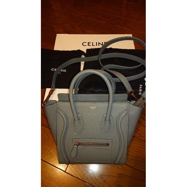 品多く celine - 美品CELINEナノショッパー ショルダーバッグ