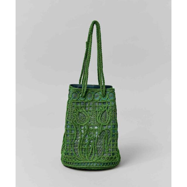 mame(マメ)のグリーン【新品】Cord Embroidery Bucket Bag Mame レディースのバッグ(ショルダーバッグ)の商品写真